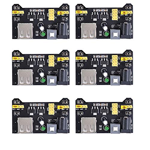 Treedix Breadboard Power Module 3.3V/5V for Solderless Prototype Breadboard MB102 Breadboard Dedicated Power Module