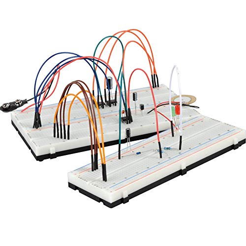 Treedix Solderless Breadboard Prototype Board Kit Compatible with Arduino Beginner Arduino Starter Shield Prototyping and Testing