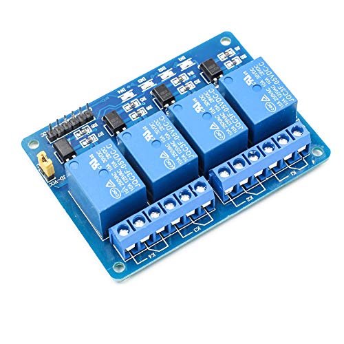 Treedix Relay Module Board 4 Channel 12V Optocoupler High or Low Level Trigger PLC IOT Compatible with Arduino Smart Home