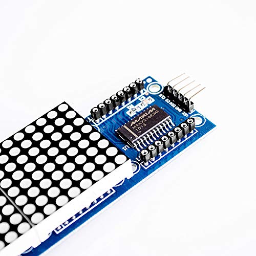Treedix MAX7219 Dot Matrix Module 4 in 1 Display Compatible with Arduino Microcontroller with 5Pin Line