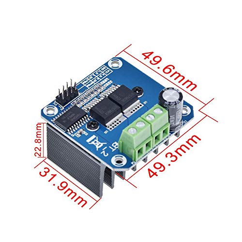 Treedix BTS7960 43A High Power Smart Car Motor Drive Board Current Limit Control Drive Compatible with Arduino