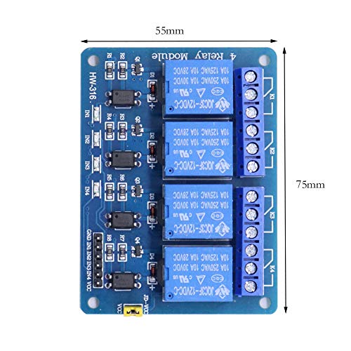 Treedix 5V 2, 4, 8Channel Relay Module with Optocoupler Isolation Relay Control Board Compatible with Arduino UNO R3 Raspberry Pi DSP AVR PIC ARM