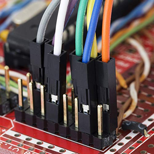 Treedix 120pcs 20cm Cables Jumpers Dupont Multicolores para Placas de Pruebas y Proyectos Electrónicos DIY