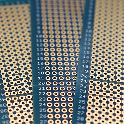 Treedix 3 pcs Solderable BreadBoard Split Design Universal Board PCB Prototype Shield Board Double Sided Tinned Gold Plated Holes Compatible with Arduino Kit Raspberry Pi Prototyping and Testing